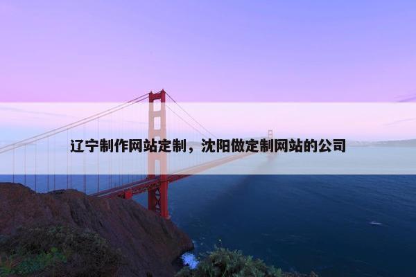 辽宁制作网站定制，沈阳做定制网站的公司