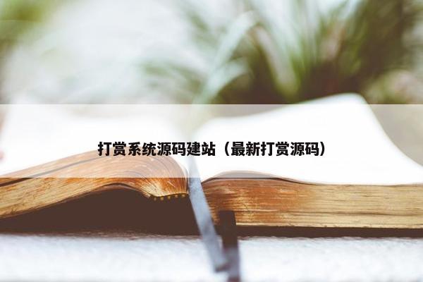 打赏系统源码建站（最新打赏源码）