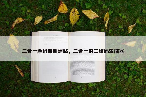 二合一源码自助建站，二合一的二维码生成器
