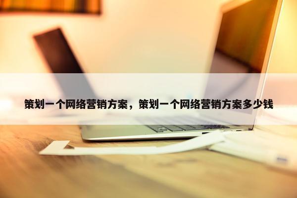 策划一个网络营销方案，策划一个网络营销方案多少钱