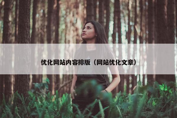 优化网站内容排版（网站优化文章）