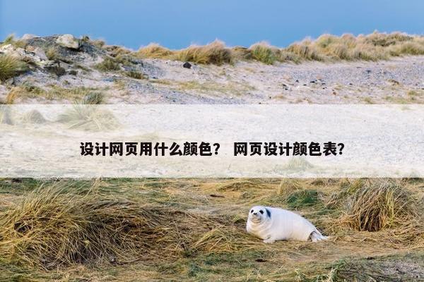 设计网页用什么颜色？ 网页设计颜色表？