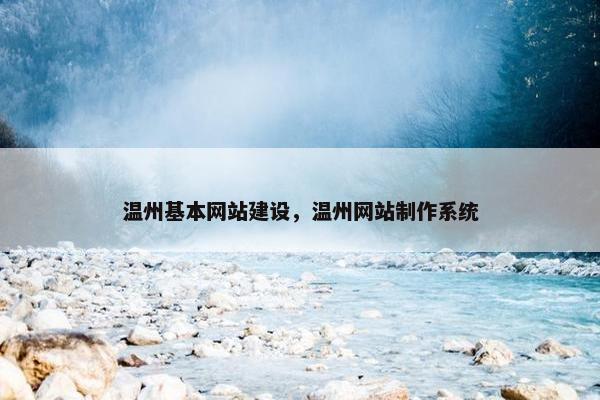 温州基本网站建设，温州网站制作系统