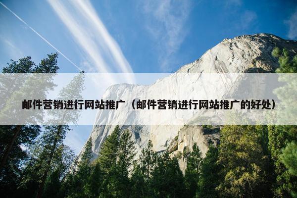 邮件营销进行网站推广（邮件营销进行网站推广的好处）