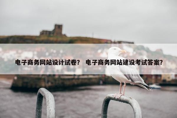 电子商务网站设计试卷？ 电子商务网站建设考试答案？