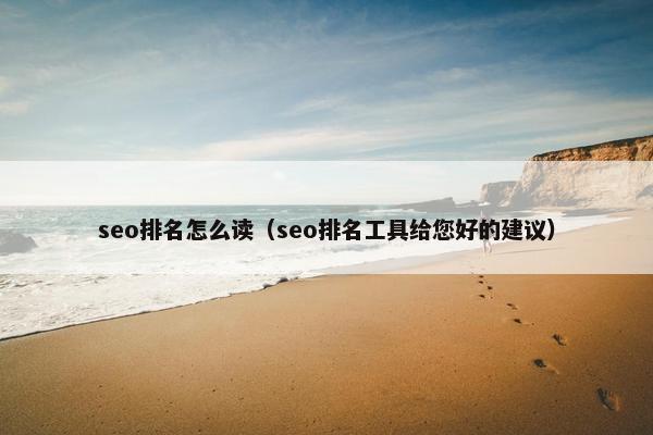 seo排名怎么读（seo排名工具给您好的建议）