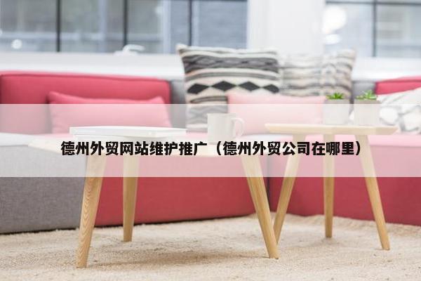德州外贸网站维护推广（德州外贸公司在哪里）