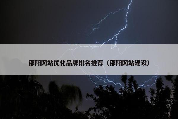 邵阳网站优化品牌排名推荐（邵阳网站建设）