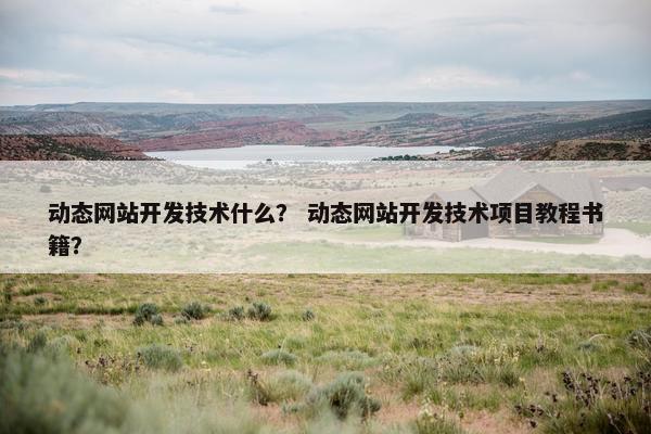 动态网站开发技术什么？ 动态网站开发技术项目教程书籍？