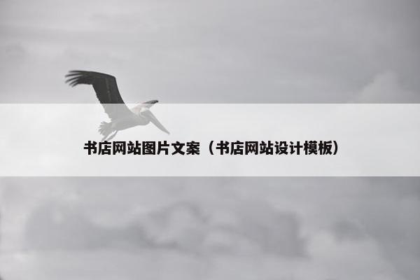 书店网站图片文案（书店网站设计模板）