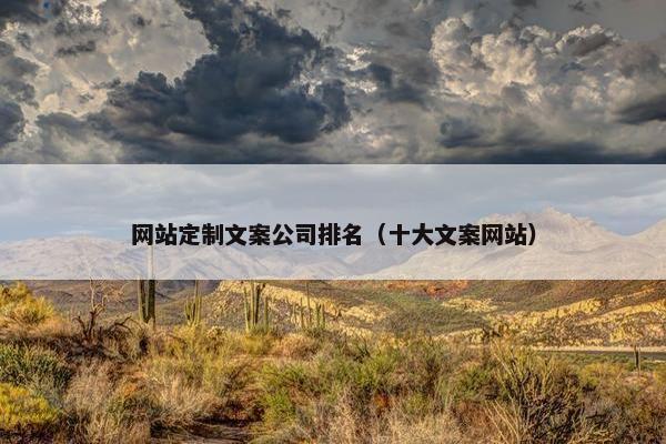 网站定制文案公司排名（十大文案网站）