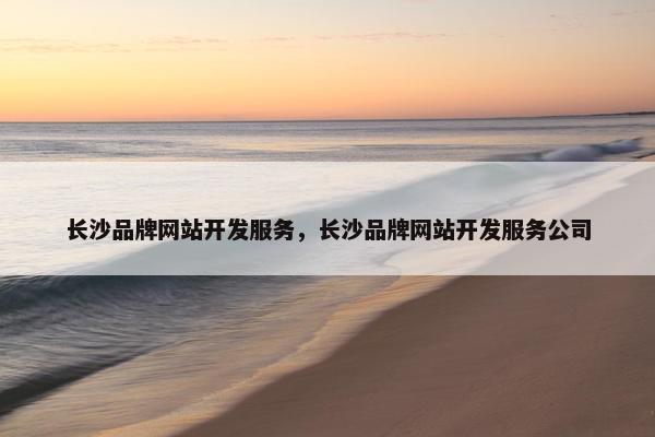 长沙品牌网站开发服务，长沙品牌网站开发服务公司