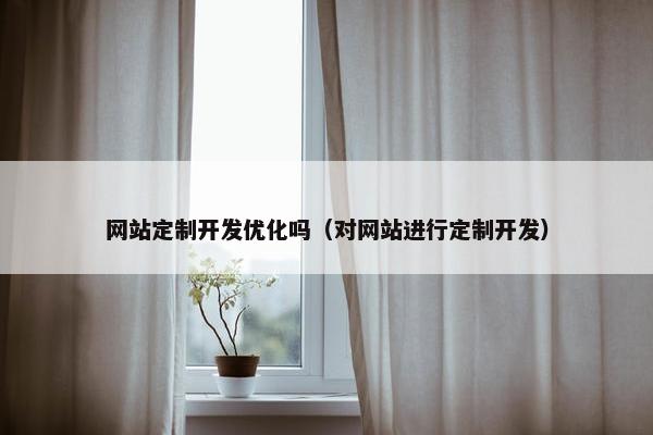 网站定制开发优化吗（对网站进行定制开发）