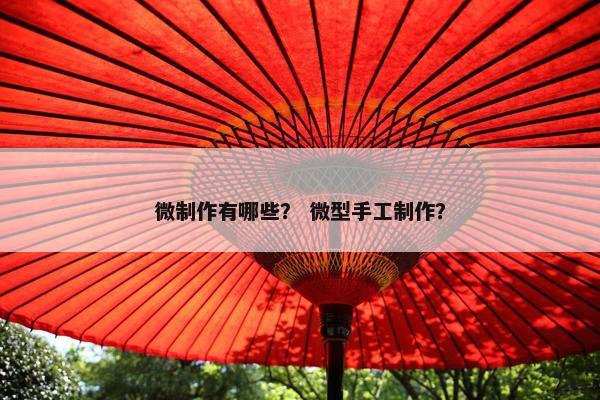 微制作有哪些？ 微型手工制作？