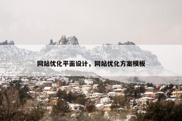 网站优化平面设计，网站优化方案模板