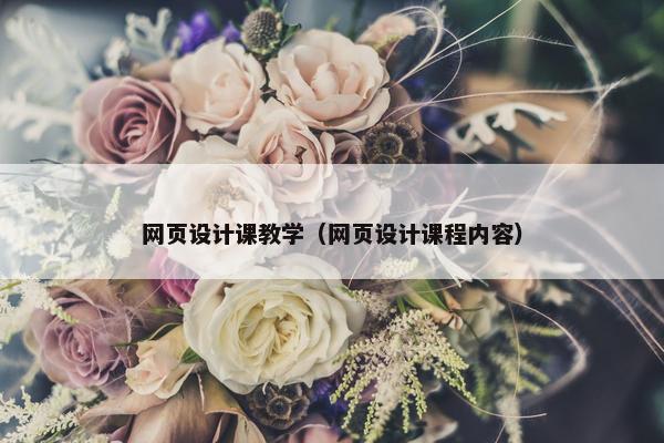 网页设计课教学（网页设计课程内容）