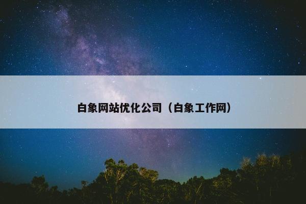 白象网站优化公司（白象工作网）