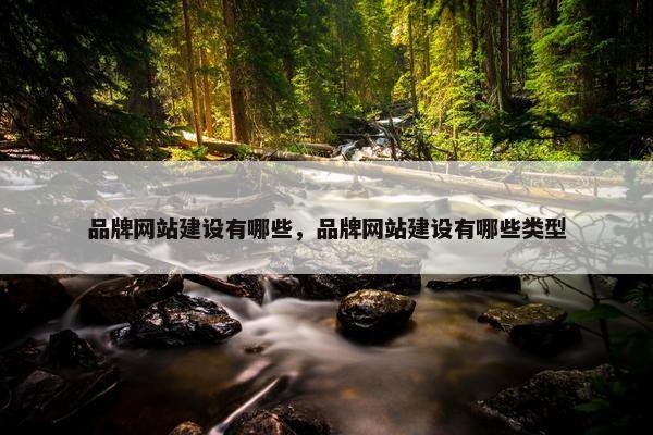 品牌网站建设有哪些，品牌网站建设有哪些类型