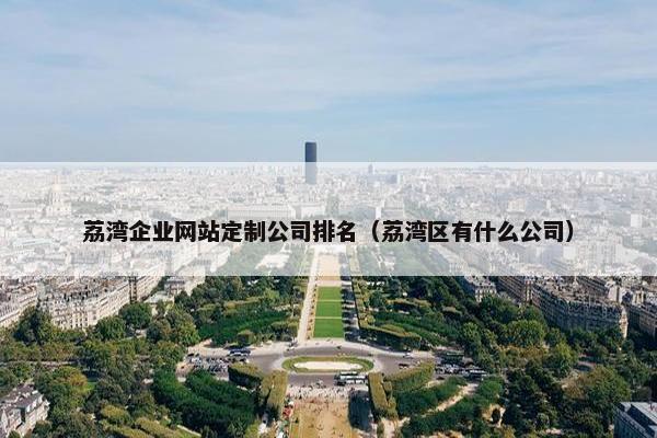 荔湾企业网站定制公司排名（荔湾区有什么公司）