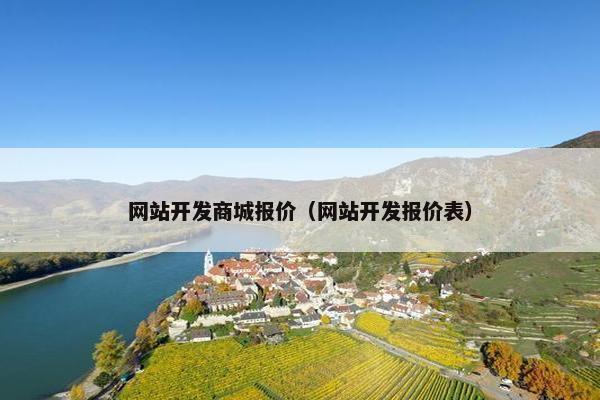 网站开发商城报价（网站开发报价表）