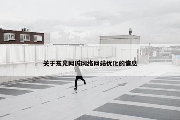 关于东光网诚网络网站优化的信息
