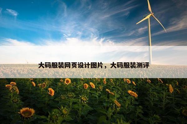 大码服装网页设计图片，大码服装测评