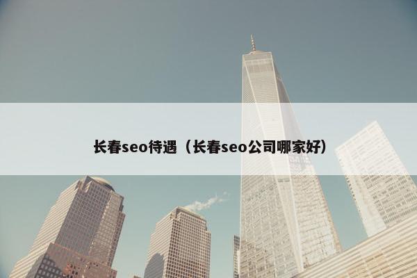 长春seo待遇（长春seo公司哪家好）