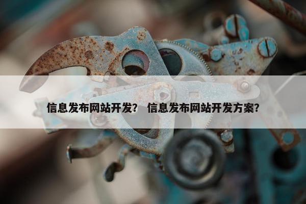 信息发布网站开发？ 信息发布网站开发方案？