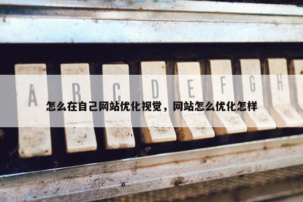 怎么在自己网站优化视觉，网站怎么优化怎样