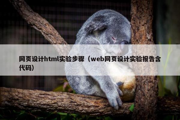 网页设计html实验步骤（web网页设计实验报告含代码）