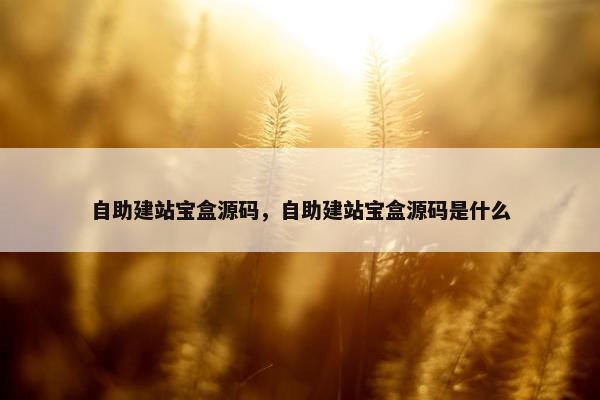 自助建站宝盒源码，自助建站宝盒源码是什么