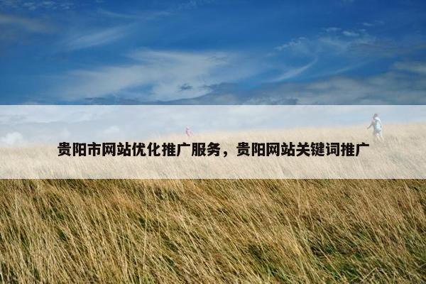 贵阳市网站优化推广服务，贵阳网站关键词推广