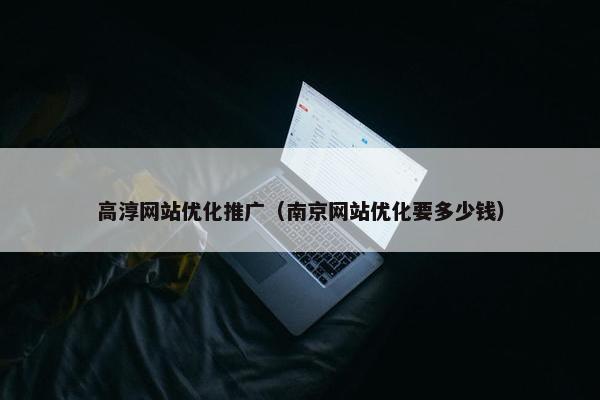 高淳网站优化推广（南京网站优化要多少钱）