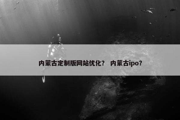 内蒙古定制版网站优化？ 内蒙古ipo？