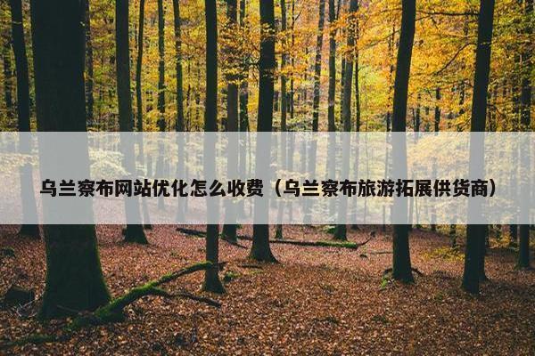 乌兰察布网站优化怎么收费（乌兰察布旅游拓展供货商）