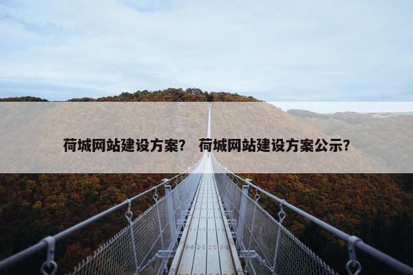 荷城网站建设方案？ 荷城网站建设方案公示？
