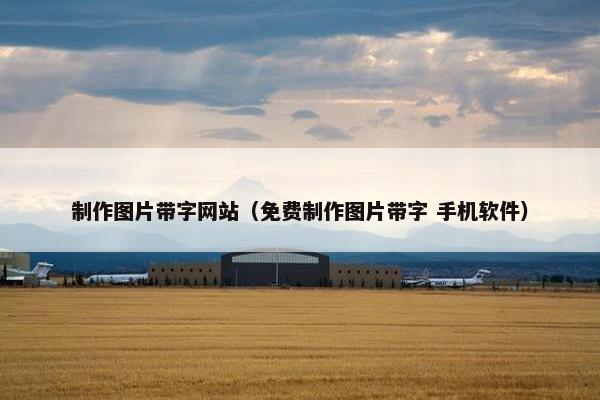 制作图片带字网站（免费制作图片带字 手机软件）