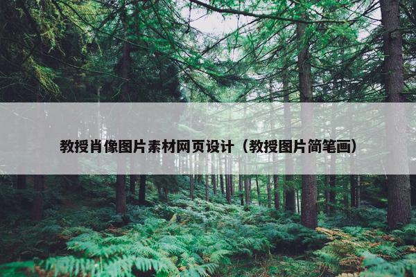 教授肖像图片素材网页设计（教授图片简笔画）