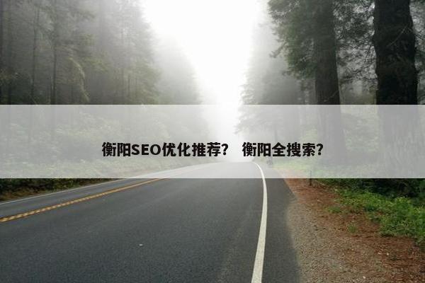 衡阳SEO优化推荐？ 衡阳全搜索？