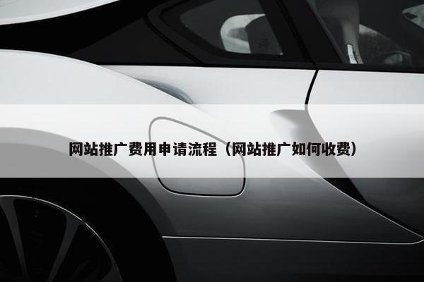 网站推广费用申请流程（网站推广如何收费）