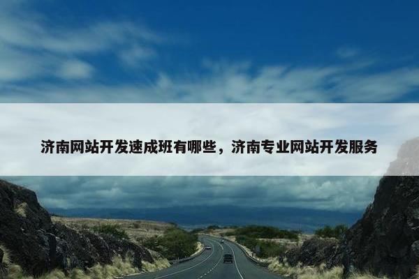济南网站开发速成班有哪些，济南专业网站开发服务