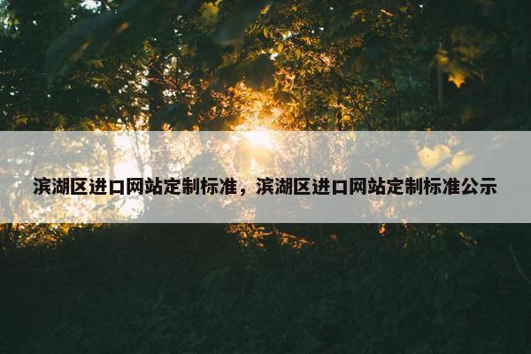 滨湖区进口网站定制标准，滨湖区进口网站定制标准公示