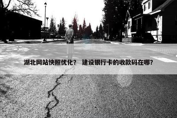 湖北网站快照优化？ 建设银行卡的收款码在哪？
