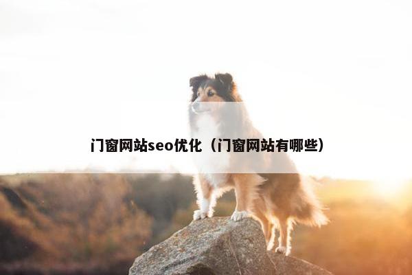 门窗网站seo优化（门窗网站有哪些）