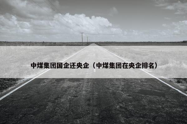中煤集团国企还央企（中煤集团在央企排名）