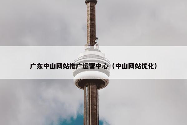 广东中山网站推广运营中心（中山网站优化）