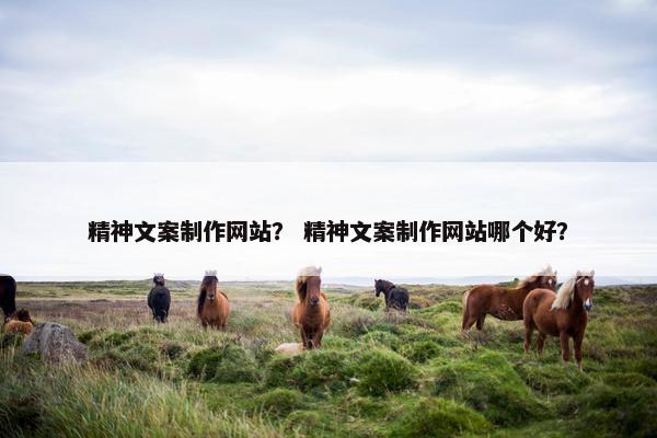 精神文案制作网站？ 精神文案制作网站哪个好？