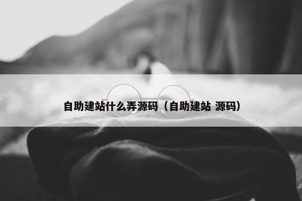 自助建站什么弄源码（自助建站 源码）