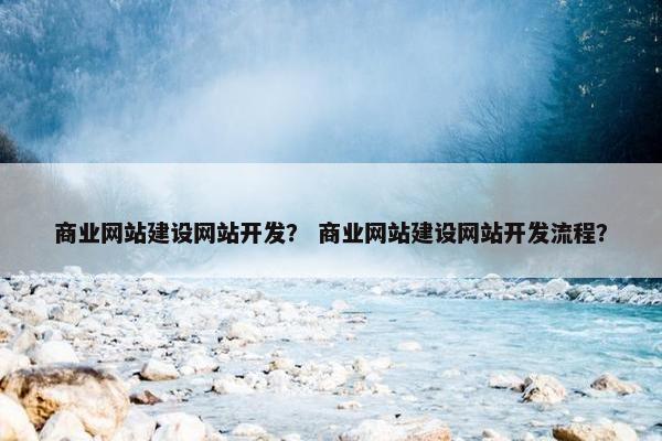 商业网站建设网站开发？ 商业网站建设网站开发流程？