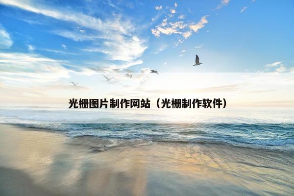 光栅图片制作网站（光栅制作软件）